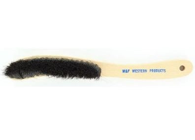 01042-01 Felt Hat Horse Hair Black Brim Brush