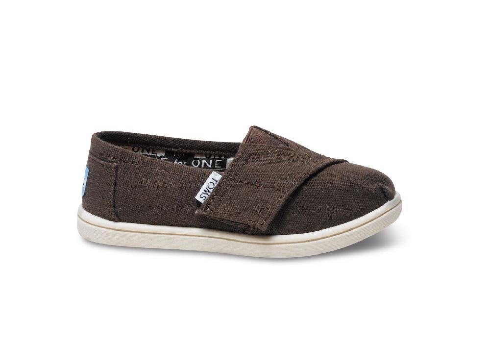 013001D13-CHOCO Chocolate Canvas Classic Children Toms