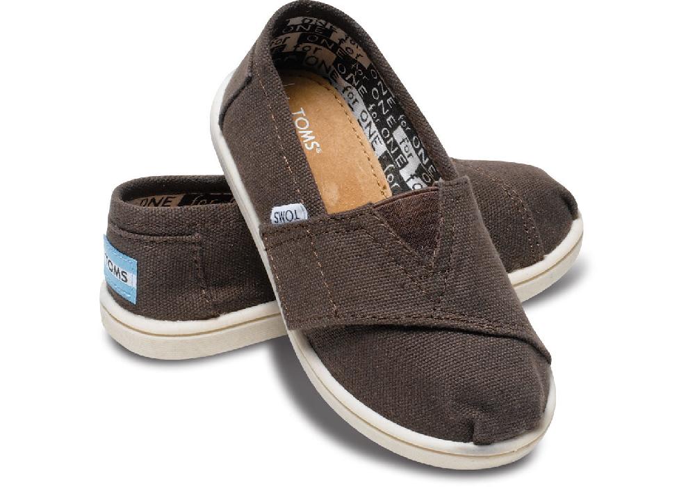 013001D13-CHOCO Chocolate Canvas Classic Children Toms