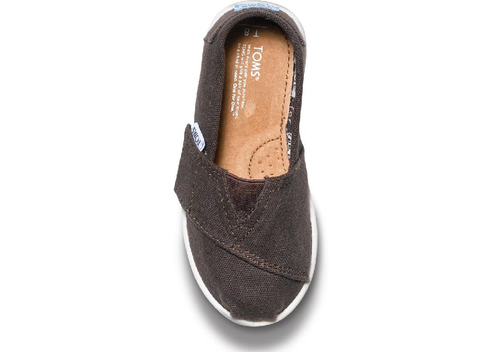 013001D13-CHOCO Chocolate Canvas Classic Children Toms