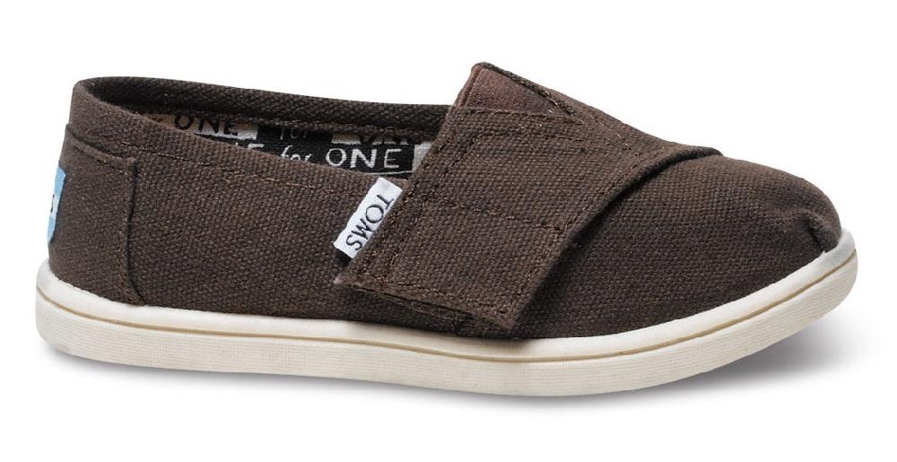 013001D13-CHOCO Chocolate Canvas Classic Children Toms