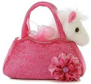 07508 Fancy Pals Pink Pony Pet In Purse By Aurora