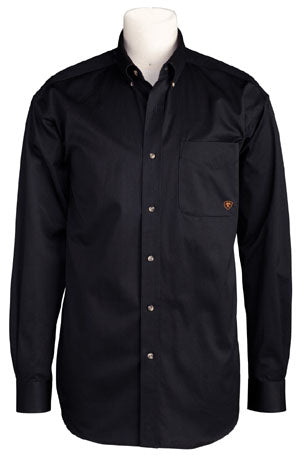 10000502 Black Twill Button Down Western Long Sleeve Ariat Mens Shirts