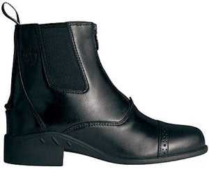 10001834/31850 Black Devon II Riding Paddock Ariat Kids Boots