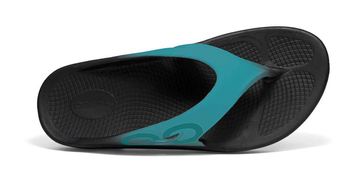 1001-Aqua Foam Cushioned Originial Sports OOFOS Womens Thong Flip Flops