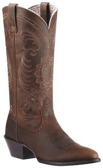 10010970 MAGNOLIA Sunflower Stitch Womens Western Cowboy Boots