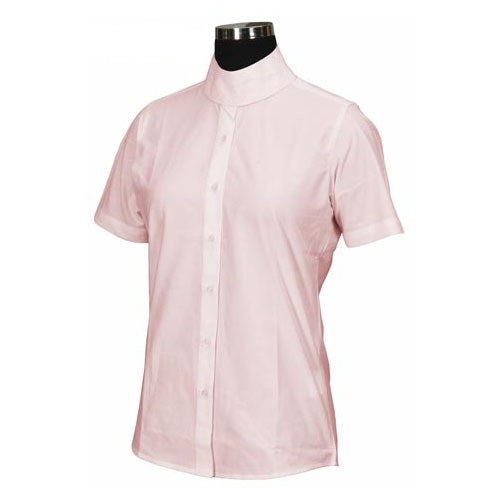 100154-234 Pink Short Sleeve Riding Blouse - Children