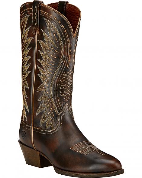 10017333 AMMORETTE Brown Round Toe Women's Ariat Western Boots