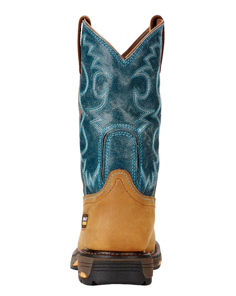 10018577 Workhog Aged Bark Waterproof Western Ariat Womens Work Boots