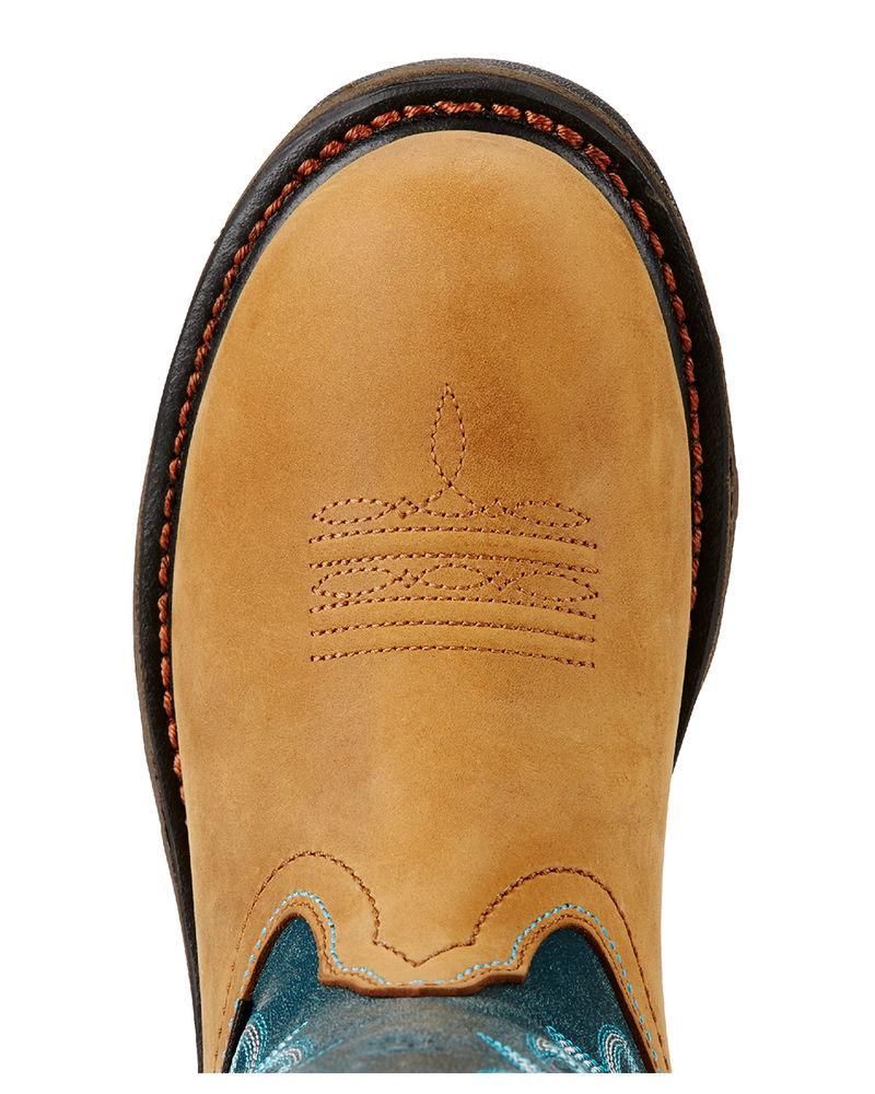 10018577 Workhog Aged Bark Waterproof Western Ariat Womens Work Boots