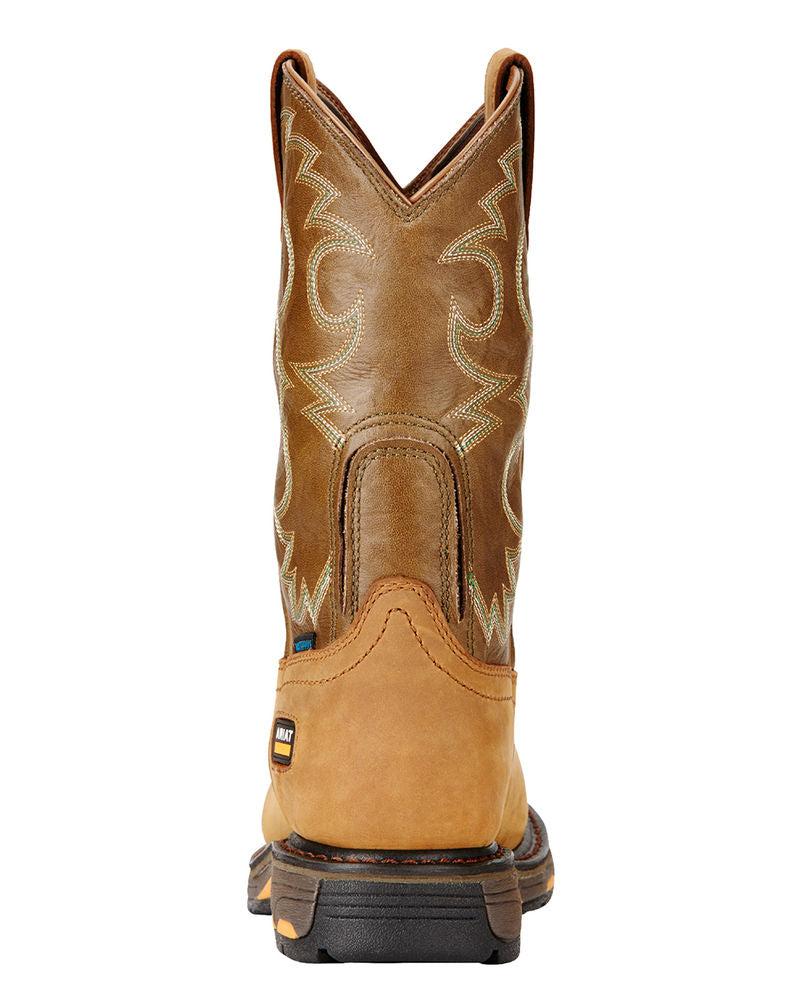 10018578 Workhog Aged Bark Waterproof Western Ariat Womens Work Boots