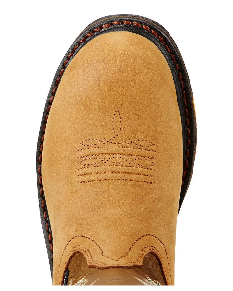 10018578 Workhog Aged Bark Waterproof Western Ariat Womens Work Boots