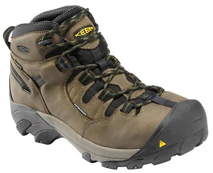 1007003 DETROIT MID Waterproof Leather Steel Toe Keen Mens Work Boots