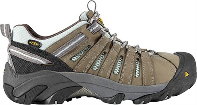 1008823 FLINT LOW Grey Steel Toe Keen Womens Work Shoes
