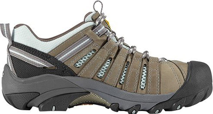1008823 FLINT LOW Grey Steel Toe Keen Womens Work Shoes