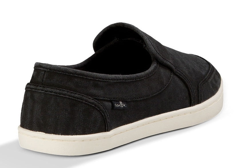 1013816-WSBK Pair O Dice Washed Canvas Slip On Sanuk Womens Shoes