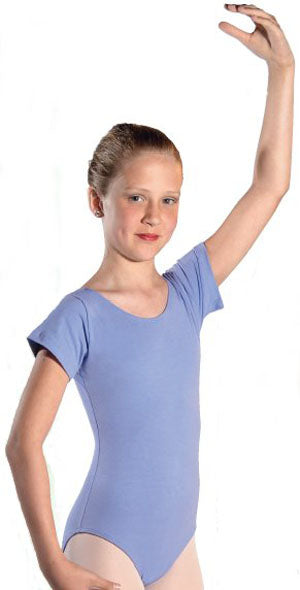 1043 Short Sleeve Leotard With Fully Lined Front Many Colors Available