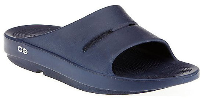 1100-NAVY OOAHH Slip-On Cushion Comfort Oofos Womens Slide Sandals
