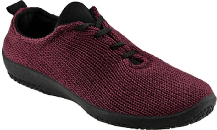 1151-LS-16 Bordeaux Stretch Knit Lace-Up Arcopedico Womens Shoes