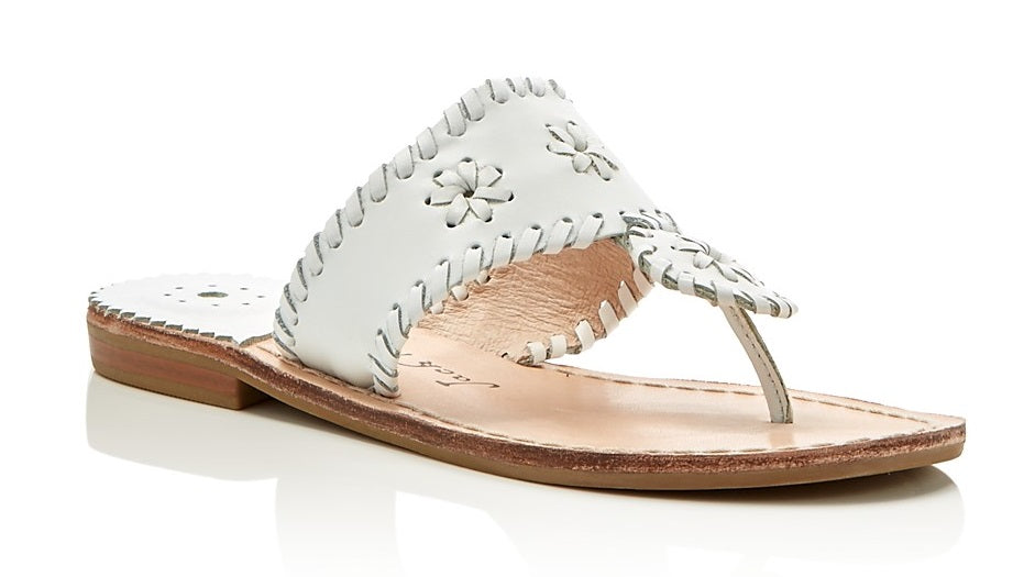1216SC0011 White Girls MISS PALM BEACH Jack Roger Sandals