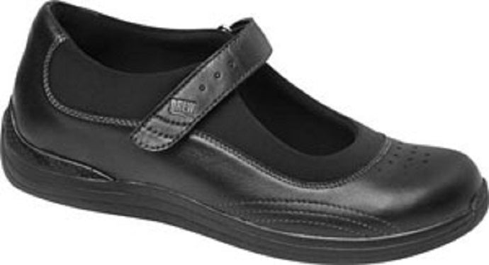 14375-99 Rose Black Lightweight Comfort Velcro Drew Womens Shoes