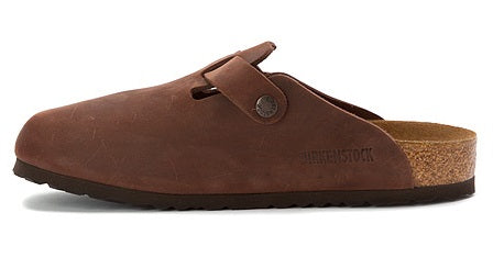 159713 BOSTON Habana Oiled Leather Soft Footbed Women's Birkenstock
