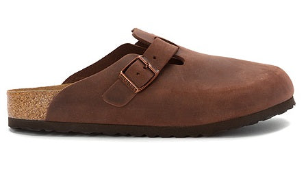 159713 BOSTON Habana Oiled Leather Soft Footbed Women's Birkenstock