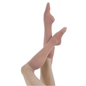 1863 Ultra Soft Knee High Adult Tight - Black & Light Suntan