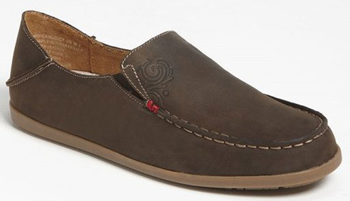 20174-4834 Nohea Dark Java/Tan Nubuck Slip-On Olukai Womens Shoes