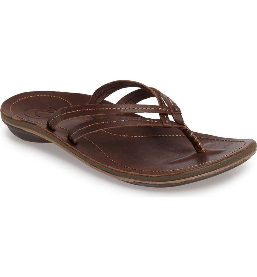 20245-4848 Dark Java U'I Womens Comfort Olukai Thong Sandals
