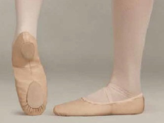 2033C Child Leather Cobra Split Sole Ballet Shoe