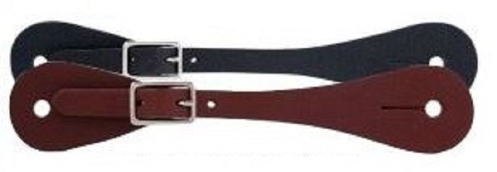 241946 Black Men's Leather Western Spur Strap