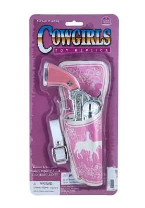 250 Cowgirl Western Cowboy Toy Pistol & Holster Sets
