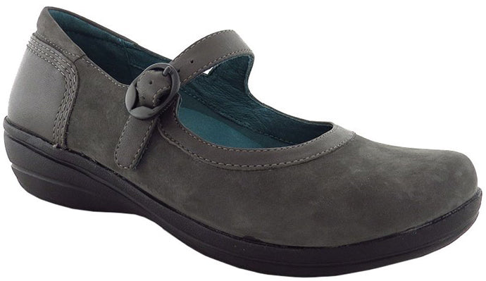 2602-950295 MISTY Grey Nubuck Leather Mary Jane Dansko Womens Shoes