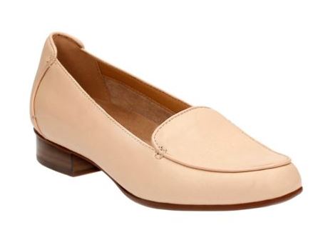 26116674 Nude Leather Keesha Luca Womens Clarks Dress Shoes