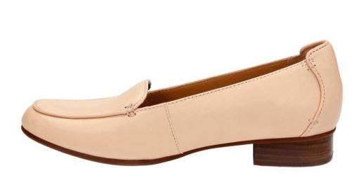26116674 Nude Leather Keesha Luca Womens Clarks Dress Shoes