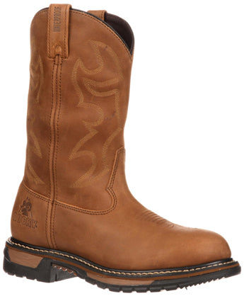 2733 Aztec Crazhorse Branson 11-in Waterproof Roper Rocky Mens Boots