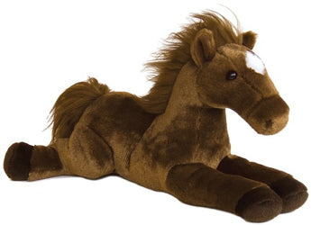 31476 Outlaw Brown Horse 12-inch Flopsie Plush Aurora Stuffed Animals