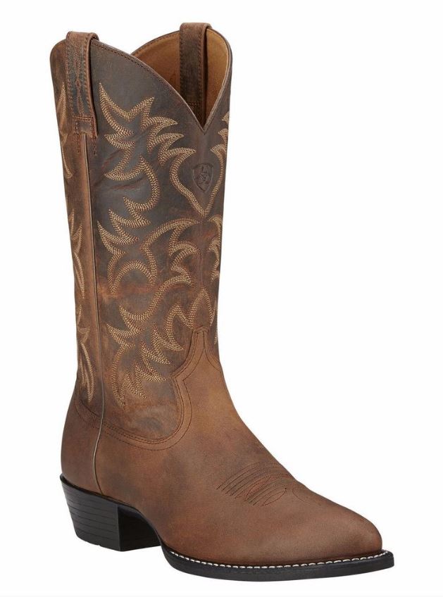 34725 Distressed Brown Heritage Ariat Mens Western Cowboy Boots