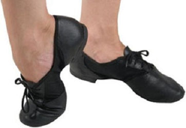 358 Black or Tan Split Sole Canvas/Leather Adult Jazz Shoes