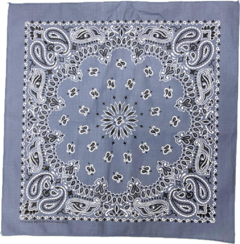 368 Chambray Paisley American Classic Bandana