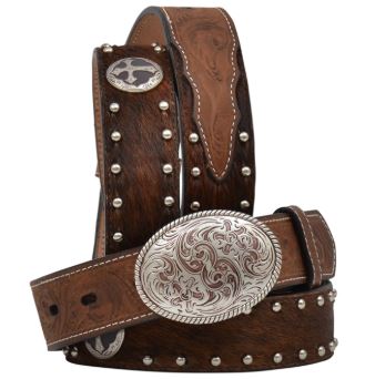 3D Belt 1 1/4 inch Brown Boys' Western Fashion Belt 4524