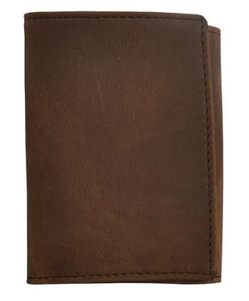 3D Belt Bay Apache Leather Shell Tri-fold Wallet DWCW154