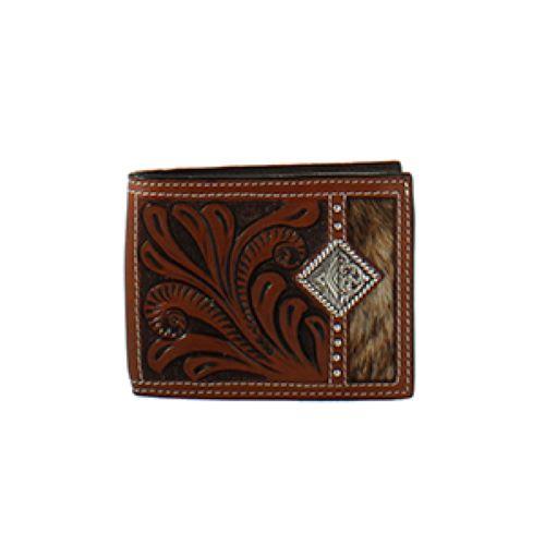 3D Bifold Calf Hair Men's Concho Wallet D250006702