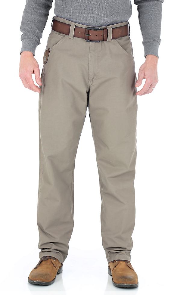 3W045DK Dark Khaki Riggs Workwear Technician Wrangler Mens Pants