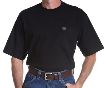3W700BK Riggs Workwear Short Sleeve Pocket Tee Wrangler Mens Shirts