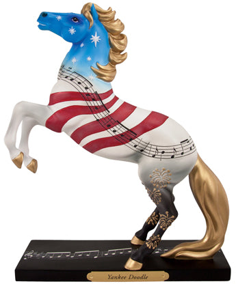 4040981 YANKEE DOODLE 8.5-in Tall Resin Collectible Painted Ponies Figurines