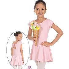 44285 Children Eurotard Angelica Bow Back Leotard With Skirt