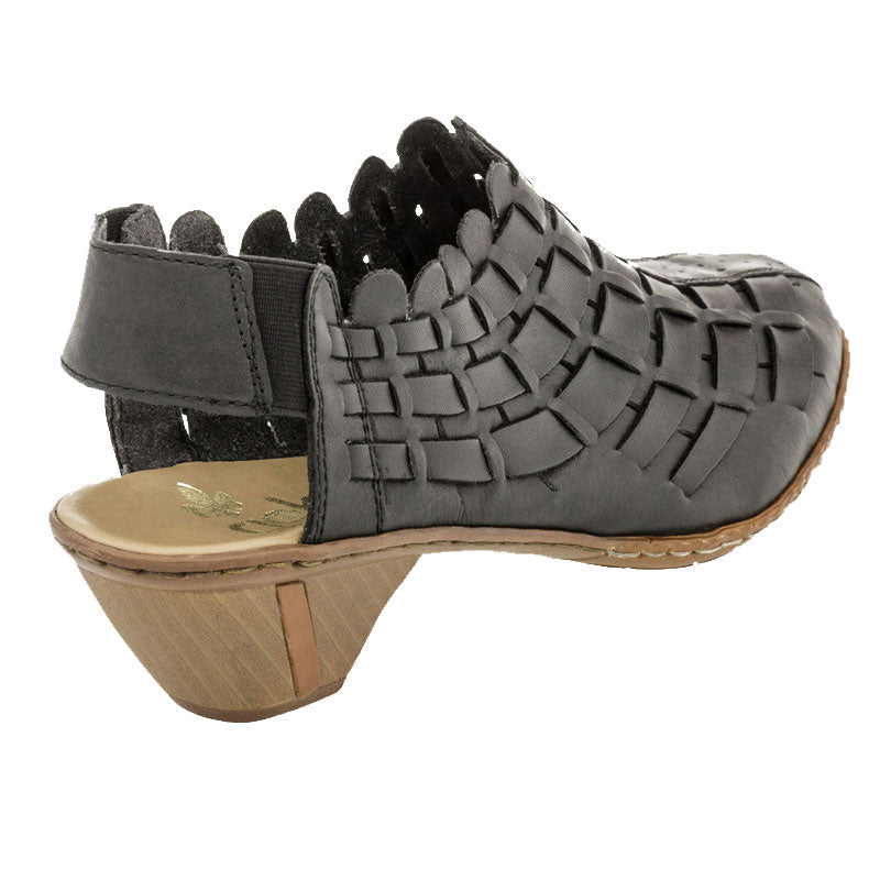 46778-01 Black Sina 78 Womens Rieker Sandals