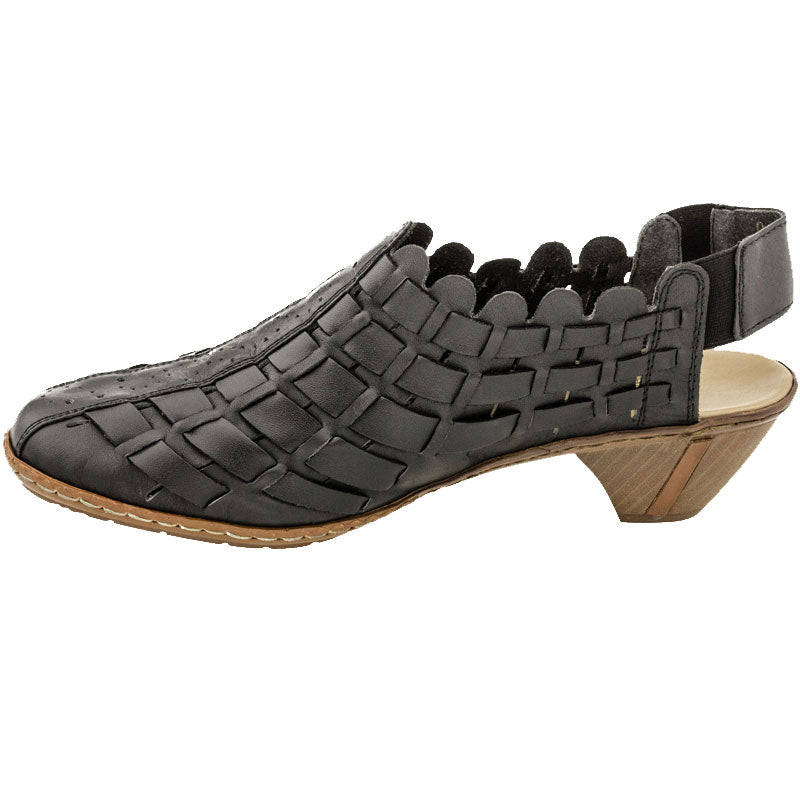 46778-01 Black Sina 78 Womens Rieker Sandals